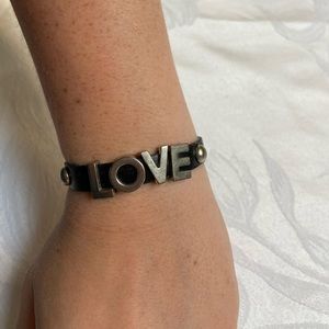Leather “LOVE” Bracelet